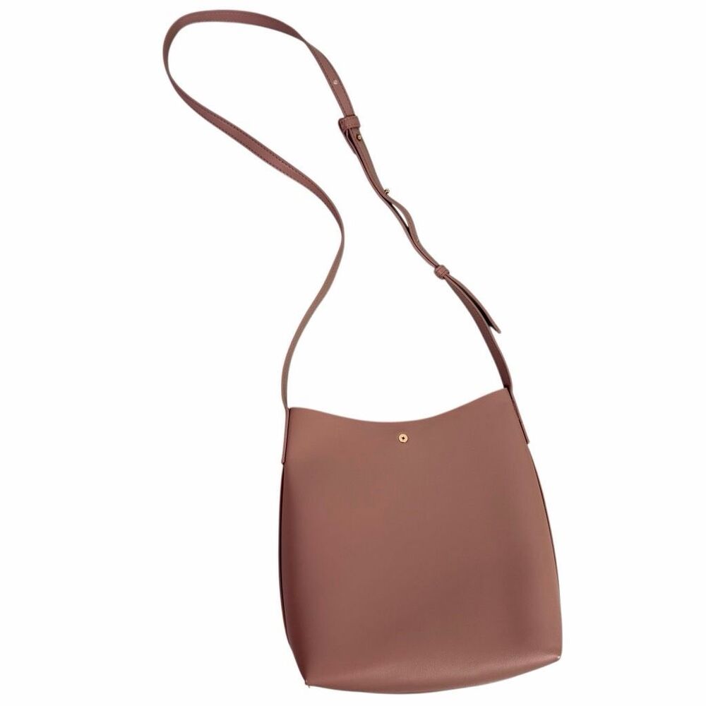 Samara Blush Pink Vegan Leather Shoulder Bag